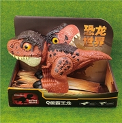 Q版恐龙玩具关节可动发声霸王龙翼三角龙男孩儿童礼盒装仿真模型