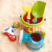 日本toyroyal皇室沙滩玩具套装，宝宝戏水洗澡花洒水桶水挖沙工具