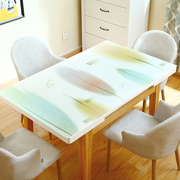 pvc软塑料玻璃桌垫长方形茶几垫防水防烫防油免洗水晶板欧式桌布
