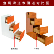 定制实木整体简易多功能储物阶梯柜上下床收纳抽屉式登高阁楼楼梯