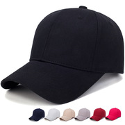 帽子潮牌夏季纯棉光板，韩版纯色棒球帽男士，鸭舌帽户外遮阳帽女防晒