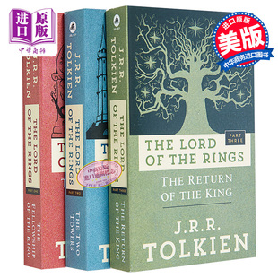  指环王 魔戒三部曲 3本套装 英文原版 The Lord of the Rings John Ronald Reuel Tolkien中商原版托尔金