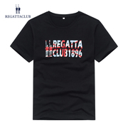 Regatta Club2020夏季宽松印花短袖T恤潮流休闲男士半袖体恤