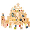 原木大颗粒积木拼装玩具益智无漆幼儿早教玩具儿童智力开发