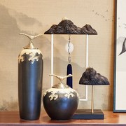 新中式陶瓷摆件高端室内客厅花瓶茶具桌面酒柜玄关禅意家居装饰品