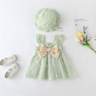 婴儿衣服夏季中国风汉服小裙子6七8九个月女宝宝可爱连衣裙夏装潮