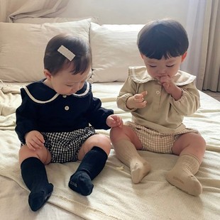 儿童套装韩版童装，秋季婴儿海军风套装，宝宝可爱两件套女孩套装