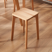 全实木小凳子家用可叠放餐厅方凳简约餐桌椅门口换鞋木质化妆板凳