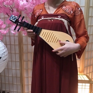 汉服古风拍照琵琶道具乐器影楼古装拍摄摆件中国风儿童演出仿真琴