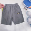 2022年儿童纯棉灰色短裤男童设计感夏季7分工装休闲裤男孩子