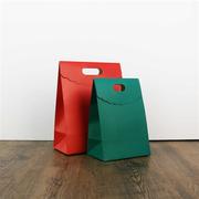 纯色纸袋大号日式翻盖精制袋信封袋个性定制便捷环保食物袋子