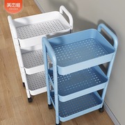 小推车置物架厨房落地可移动婴儿用品收纳架浴室卫生间多层储物架