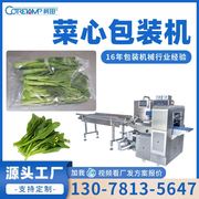 柯田气动型根菜叶菜包装机，四季豆韭菜感应袋长装袋机蔬菜包装机
