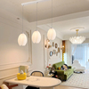 法式奶油风餐厅吊灯玉兰花，创意现代简约吧台，餐灯温馨客厅灯具组合
