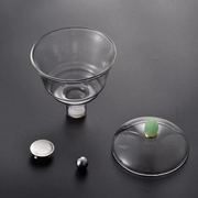 懒人泡茶神器配件透明玻璃茶杯套装家用磁吸感应自动茶具功夫茶壶