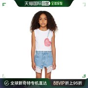香港直邮潮奢gcds女童白色图案儿童，背心童装