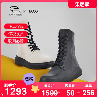 Ecco/爱步女鞋马丁靴中筒靴短靴子复古牛皮靴百搭通勤 新潮216213