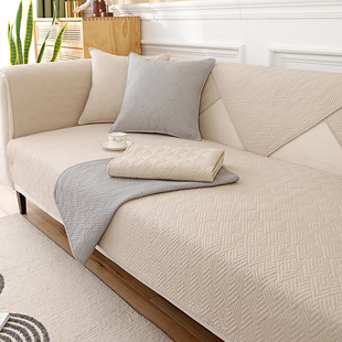 沙发垫纯棉四季北欧简约防滑坐垫子现代通用