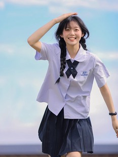 jk制服泰国衬衫女泰式校服园学院，风高中学生毕业服运动会班服套装
