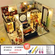 。模型屋diy小屋生日礼物阁楼手工房子拼装模型创意送闺蜜女i