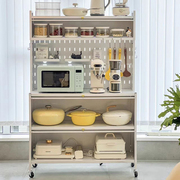 定制多功能厨房置物架餐边柜储物柜家用橱柜落地烤箱微波炉碗储物