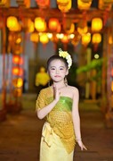 西双版纳傣族民族服装女童六一儿童节表演节目演出服影楼写真套装