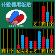 磁性计数器磁力贴小黑板贴教师用教具教学用品，磁贴式数位顺序表个十百千万小学数学万以内(万以内)数的认识一二年级