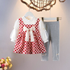 童装女童秋装套装婴儿童女，宝宝长袖两件套01岁2韩版洋气小孩衣服