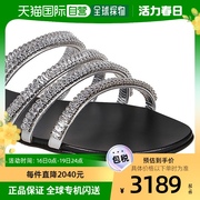 香港直邮GIUSEPPE ZANOTTI 女黑色女士露趾平底拖鞋 E900013-KAND