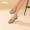 Pansy日式2021春女鞋时尚外穿单鞋防水防滑雨鞋浅口平底晴雨鞋