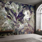 艺速 欧洲进口热带植物东南亚壁纸美式乡村复古客厅卧室壁画 如茵