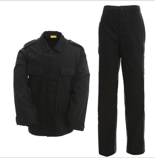 军迷户外运动作训服 黑色套服常规BDU版型 外贸中东物资男女套装