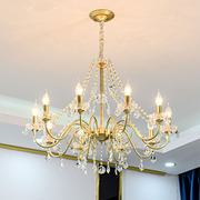 轻奢水晶吊灯欧美式简约现代客厅，灯餐厅温馨主，卧室灯法式复古灯具