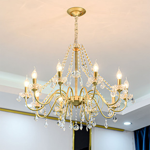 轻奢水晶吊灯欧美式简约现代客厅灯餐厅温馨主，卧室灯法式复古灯具
