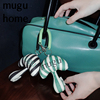 mugu原创条纹蘑菇冲棉挂件装饰可爱挂包包钥匙扣配饰挂饰小众复古