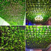 仿真绿植物藤条吊顶装饰遮挡空调，水管道壁挂假塑料花藤葡萄，叶树叶(叶树叶)