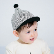 韩国婴儿帽子春秋夏0-36个月网红帅气男女童，版鸭舌帽宝宝帽子