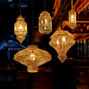 东南亚复古吊灯泰式阿拉伯风格餐厅会所酒吧台设计师装饰艺术灯具