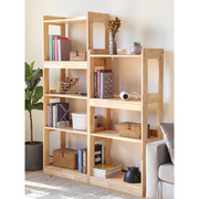 定制现代全实木书柜书架，客厅组合书柜家用展示柜，学生小书橱落地置