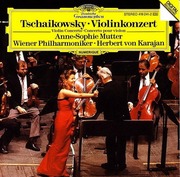 柴可夫斯基小提琴协奏曲穆特卡拉扬原版进口cd4192412古典