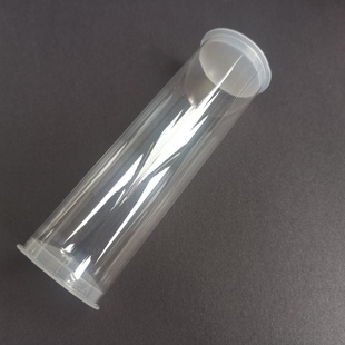 塑料透明管透明PC管带盖透明硬管透明包装管线香香筒香管43mm