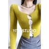 y1070欧美风甜辣妹，套装女设计感短款针织毛衣开衫