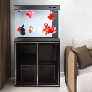 森森鱼缸2023大型客厅家用生态金鱼缸玻璃底过滤免换水水族箱