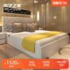 软包烤漆板式床简约现代1.5米1.8米双人床卧室时尚白色储物高箱床