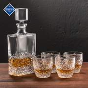 捷克bohemia进口水晶玻璃威士忌杯洋酒杯创意啤酒杯酒瓶酒具套装