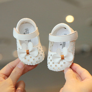 0-6-12个月婴儿凉鞋包头一岁女宝宝，学步鞋防滑婴幼儿公主鞋子夏季
