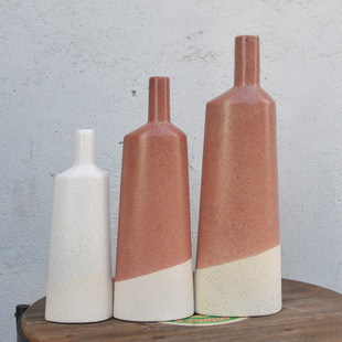 2023陶瓷创意时尚白色花瓶现代简约瓷器客厅摆件家居家饰干花花器