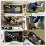 分体马桶扳手座便器放水开关，按压老式坐便器水箱配件前侧排水按钮