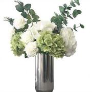 白绿色绣球玫瑰仿真花艺套装饰花假花客厅餐桌欧式摆件现代样板.0