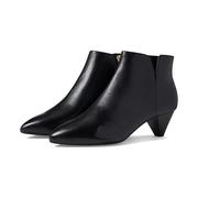 海外乐步rockport女士流行时尚，时装靴经典黑色小高跟鞋